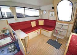 Interior image of boat